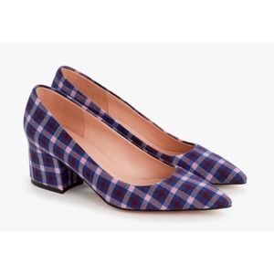 J.Crew Laney Plaid Heels